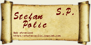 Stefan Polić vizit kartica